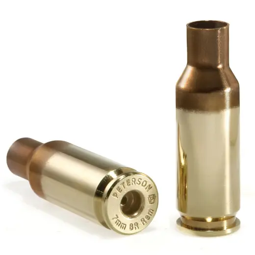 Nábojnice Peterson 7mm BR Remington (50 ks) Nábojnice Peterson Match-Grade ráže 7mm BR Remington Remington se žíhaným krčkem (50 ks). Vyrobené v USA s důrazem na přesnost, minimální výrobní odchylky a dlouhou životnost.